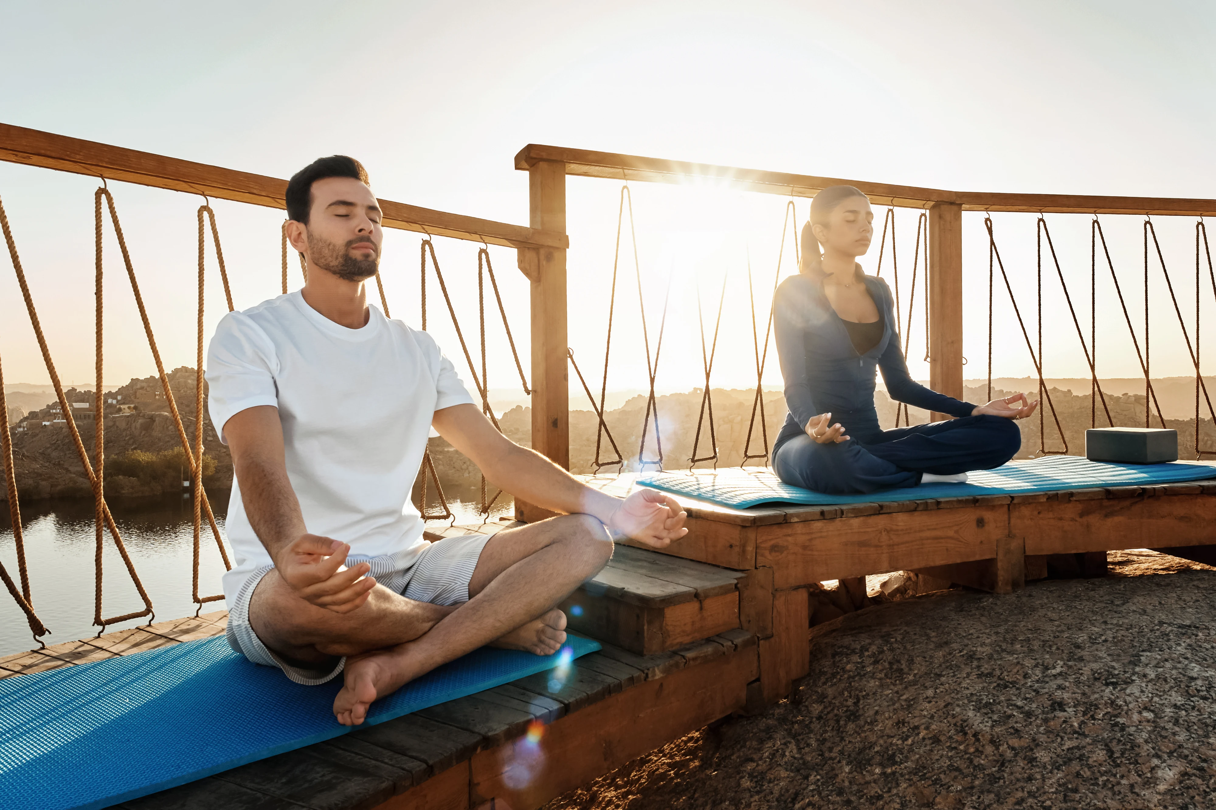Yoga and meditation on The BenBen Rock