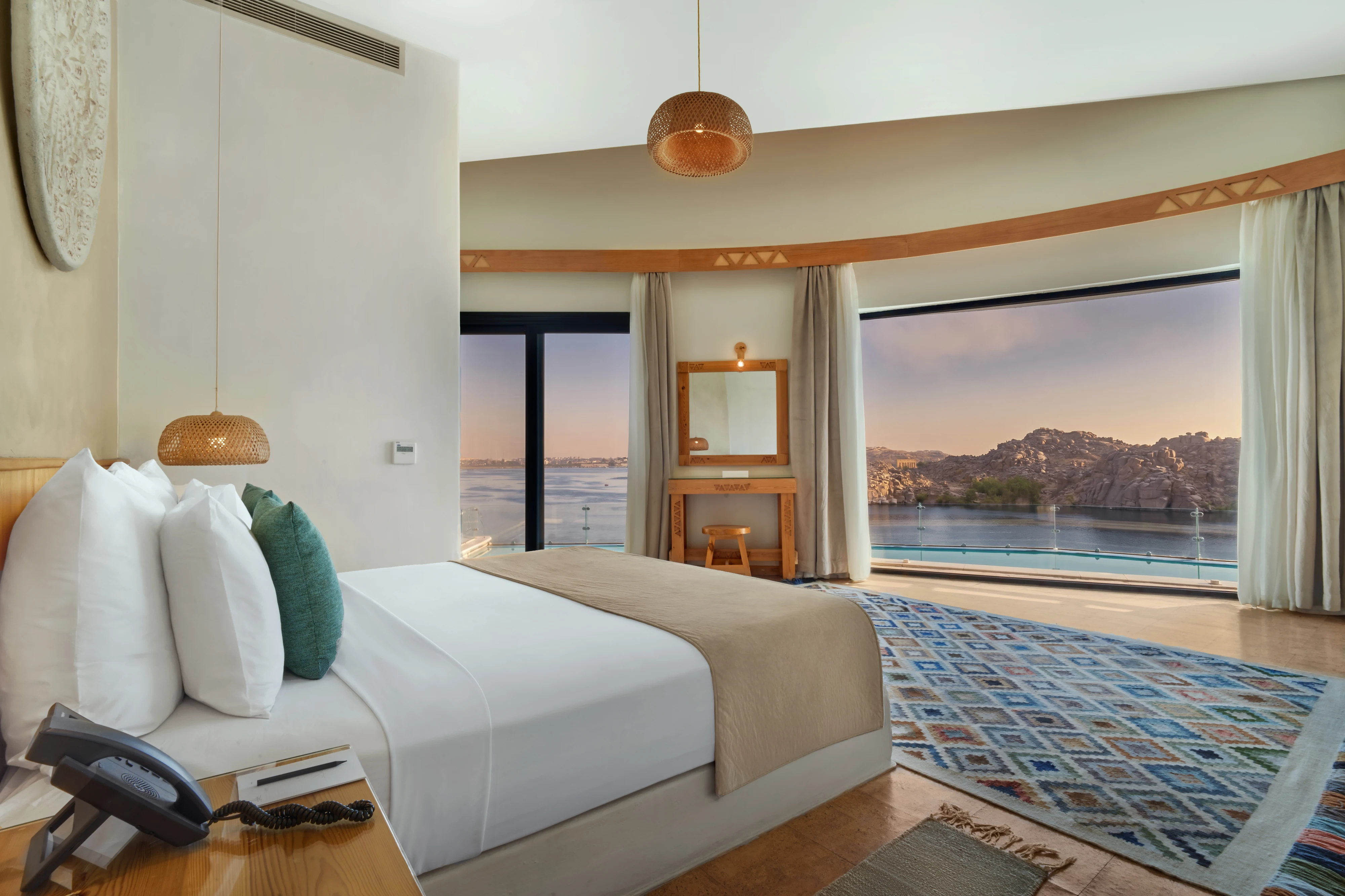 Infinity Suite with open-air pool overlooking the Nile