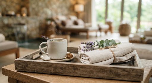 Aromatherapy oils and cup